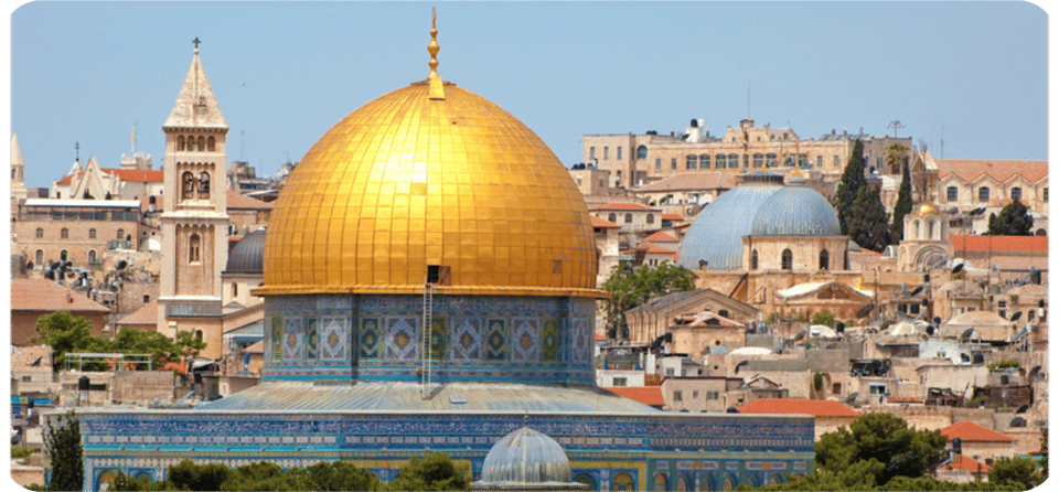 A beautiful golden dome in Israel