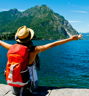 Solo adventure traveler