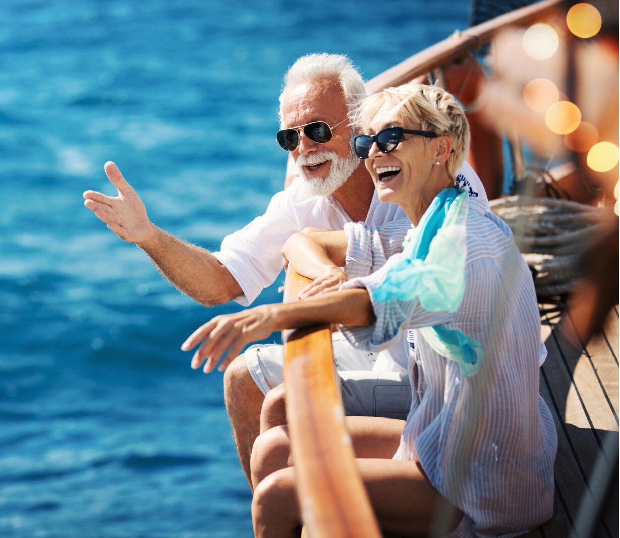 A Couple on a Boat Ride